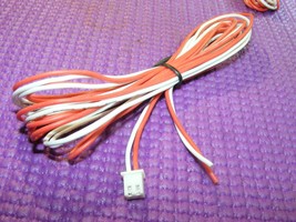 2 METER 2 PIN XH 2.0 CONNECTOR LEADS RED WHITE SILICON WIRE CABLE 3D - £4.69 GBP