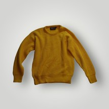 Winter Harbor Pull Tricot Grand Hommes Jaune Coton USA Vintage Pull M - £39.59 GBP