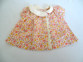 Vintage 1930&#39;s Dress Smock w/Flowers for Medium Size Doll Patsy etc. - $20.00