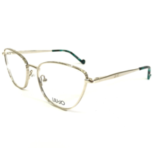 Liu Jo Eyeglasses Frames LJ2148 709 Shiny Gold Cat Eye Full Rim 53-18-140 - $46.54