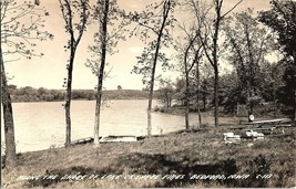 Vintage RPPC Postcard Lake of Three Fires Bedford IA Iowa Photo 1951 Posted - $9.99