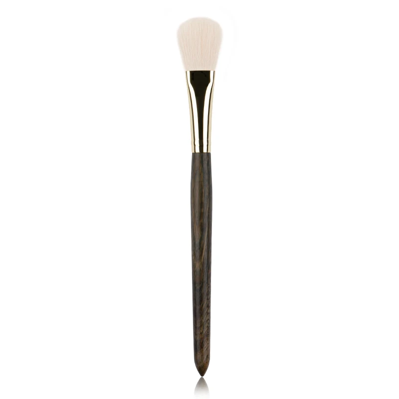 Ush green sandalwood handle make up brushes goat hair blusher highlighter brush natural thumb200