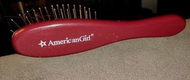 American Girl Authentic Wooden Wire Hair Brush For Dolls 6&quot; Walnut Brown... - $7.87