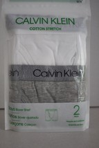 CALVIN KLEIN Boy&#39;s 2 Pack Cotton Stretch Boxer Briefs size M  (8-10) New - £11.83 GBP