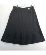 Liz Claiborne Womens Skirt Size 6 Charcoal Gray Black Embroidery Design ... - $17.81