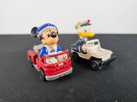 Matchbox Walt Disney Diecast Metal Firefighter Mickey Mouse Police Donal... - $6.88