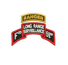 Long Range Surveillance F Co 51st Ranger Airborne LRS Scroll EMBROIDERED... - £27.32 GBP+