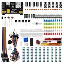 Electronics Fun Kit With 830 Tie-Points Breadboard,Power Supply,Jumper Wires,Res - £22.42 GBP