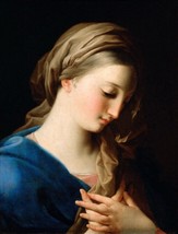 Giclee Virgin of the Annunciation painting Art printed on canvas - £6.73 GBP+