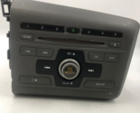 2012 Honda Civic AM FM CD Player Radio Receiver OEM H02B49051 - $125.99