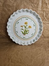 Georges Briard Victorian Garden 10&quot; Round Fluted QUICHE TART Baking Dish EUC - £21.87 GBP