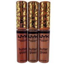 NYX Ultimate Queen Butter Lip Gloss Trio Limited Edition Pralene Butters... - $14.95