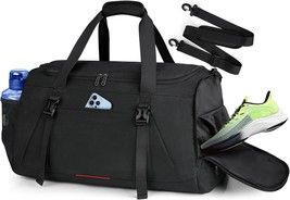Gym Bag for Men Women 40L Water Resistant Sports Bag Gym Duffle Bag with Wet Poc - £37.61 GBP