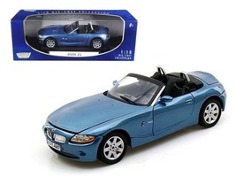 BMW Z4 Convertible Blue 1/18 Diecast Model Car by Motormax - £50.24 GBP