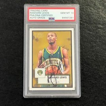 2005-06 Topps 1952 Style #95 Rashard Lewis Signed Card AUTO 10 PSA/DNA Slabbed S - £62.94 GBP