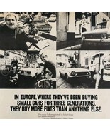 1972 Fiat European Cars Italy Germany Sweden Advertisement Automobilia D... - $41.01 CAD