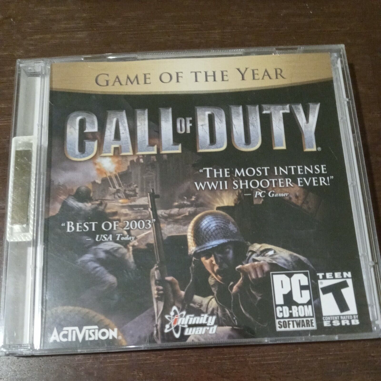 Used Activision Call Of Duty PC 2003 Game of the Year Edition CD-ROM 2 ...