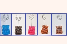 Bear Cubs Photo Holder, Twin bears Memo clip, recipe or business card stand - $7.50+