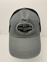 Life Is Good Hat If You Never Get Lost Embroidered Oval Patch Logo SnapB... - £13.98 GBP