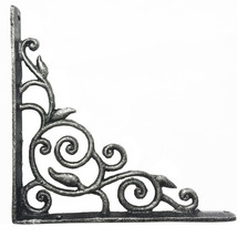2PCS Decorative Shelf Brackets Vintage Cast Iron Victorian Shelf Mount Bracket - £28.06 GBP+