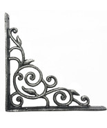 2PCS Decorative Shelf Brackets Vintage Cast Iron Victorian Shelf Mount B... - $35.63+