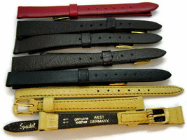 Speidel Leather Watch Band Lizard Crocodile Black Brown Green Red 6mm - 16mm Vtg - £13.30 GBP