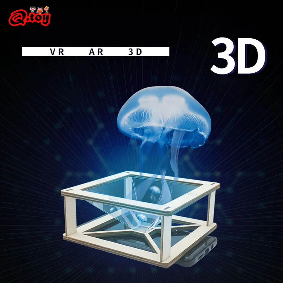 DIY 3D Projector Science Toys Tecnologia STEM Kit Experimental Tool Teachi - £8.57 GBP