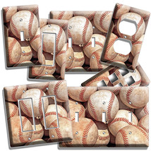 Baseball Vintage Rustic Balls Light Switch Power Outlet Wall Plate Hd Room Decor - £14.22 GBP+