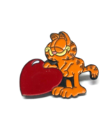 Garfield The Cat with Big Red Heart Vintage Pin - $13.58 CAD