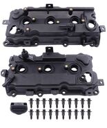 Fits Nissan 13264-JAl0A Altima Pathfinder Black Engine Valve Cover Pair ... - $69.33 CAD