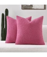 FUTEI Hot Pink Decorative Throw Pillow Covers 20x20 Inch Pack of 2 Cozy - $303.04 MXN FUTEI Hot Pink Decorative Throw Pillow Covers 20x20 Inch Pack of 2 Cozy - $303.04 MXN
