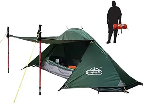 Person Tent for Camping Hiking Mountain Hunting Backpacking Tents 4 Season - £106.37 GBP