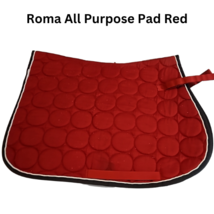 Roma All Purpose Horse Saddle Pad and Set of 2 Red Bandana Polos USED - £19.97 GBP