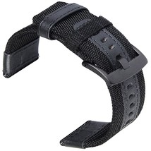 24Mm Watch Bands, 24Mm Quick Release Watch Band Premium Nylon Woven With Leather - £25.10 GBP