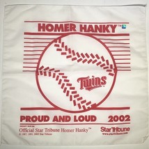 Minnesota Twins 2002 Loud And Proud Homer Hanky Star Tribune Rally Towel - $135.17 MXN