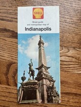 1962 Official Indianapolis Indiana Street Transportation Travel Road Map - £7.42 GBP