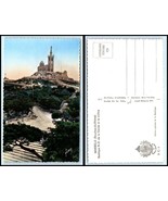 FRANCE Postcard - Marseille, Basilique Notre Dame de la Garde et la Coll... - £2.21 GBP