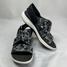 CLOUDSTEPPERS by Clarks Sport Sandals Mira Lily Black/Gray  Camo Size 8 - $38.67