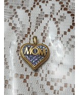 JCM Gold Tone MOM Heart Pendant with Rhinestones.  Pretty - $25.79 CAD