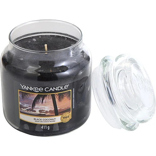 Yankee Candle Black Coconut 14.5 oz Scent Glass Jar fruit scent scented tropical - £22.56 GBP