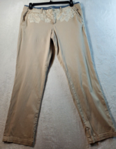 Pilcro and the Letterpress Pants Womens Size 32 Brown Cotton Pockets Belt Lops - £18.20 GBP