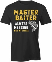 Master Baiter T Shirt Tee Short-Sleeved Cotton Fishing Clothing S1BSA124 - £16.07 GBP+