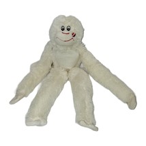 Best Made Toys Hanging Monkey 21&quot; Plush White Kiss Stuffed Animal Hook Loop hand - £8.92 GBP
