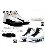 Rope Shoelaces for Air AJ Jordan 9 12 IX XII Penny Taxi Flu Flint Bred C... - €6,01 EUR