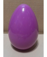Big Easter Egg 5 1/2&quot; x 3 3/4&quot; Snap Together Purple Treat Container Med ... - £1.99 GBP