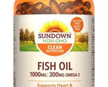 Sundown Naturals® Fish Oil 1000 mg Softgels 120 Ct cellular/skin/joint h... - $29.69