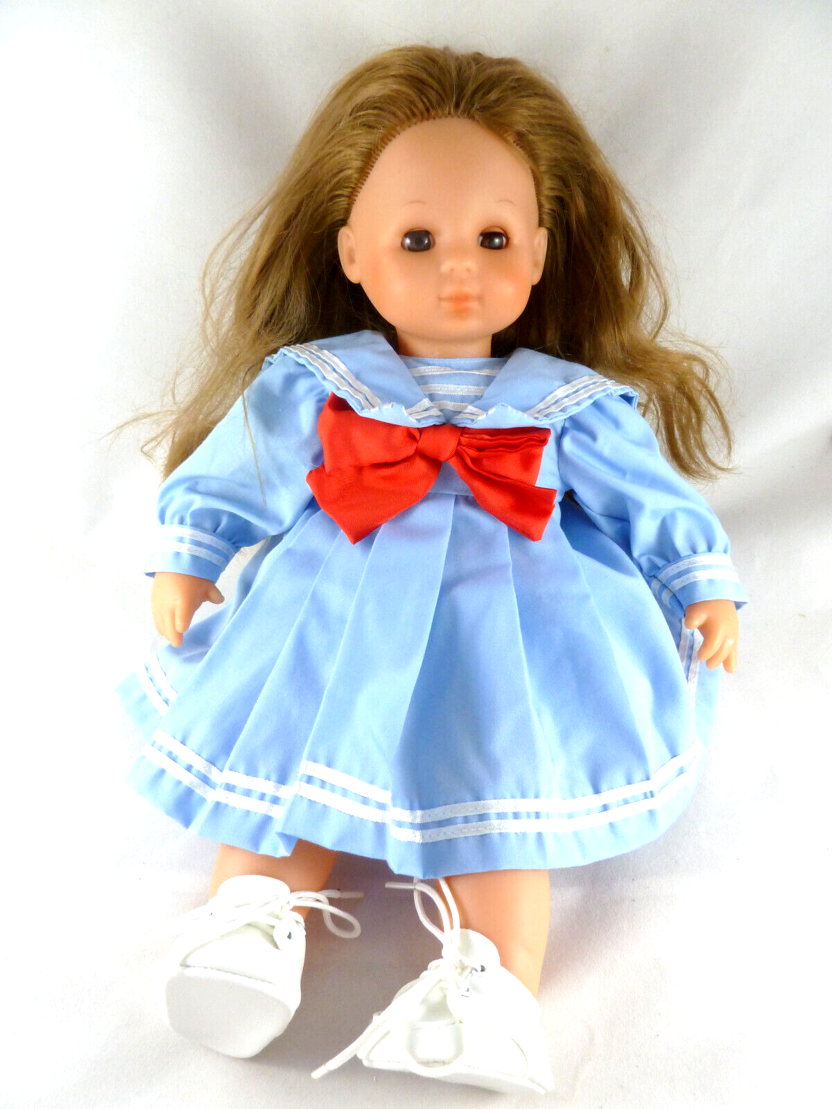 Primary image for Zapf Creation 15” doll Very pretty Vinyl with cloth torso Brown Hair & eyes