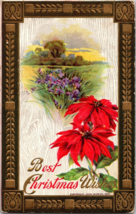 Vtg Postcard Winsch Best Christmas Wishes John Winsch c1910 - $9.64