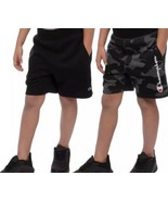 Two (2) Champion™ ~ Youth Size XS (5/6) ~ Black &amp; Camo Shorts ~ Cotton B... - $42.10 CAD