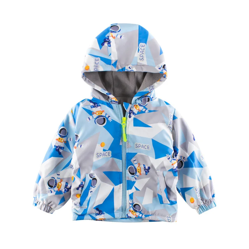   Winter Kids Hoodie Fleece Windbreaker Clothes Children Boys Girls Space  Coat  - £91.13 GBP
